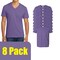 Gildan Men's Softstyle Short Sleeve V-Neck T-Shirt for DIY Projects & Printing, Heather Purple, S-5XL